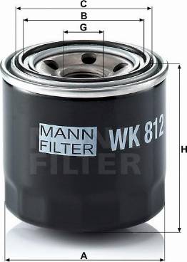Mann-Filter W 812 - Yağ filtresi parcadolu.com