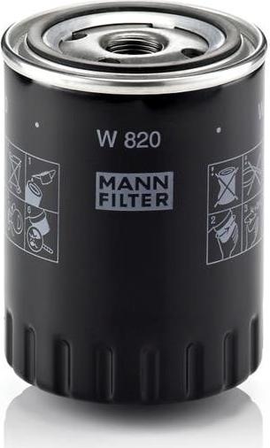 Mann-Filter W820 - Yağ filtresi parcadolu.com
