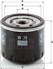 Mann-Filter W 79 - Yağ filtresi parcadolu.com