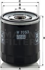 Mann-Filter W 7053 - Yağ filtresi parcadolu.com