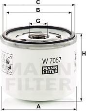 Mann-Filter W 7057 - YAG FILTRESI FORD FOCUS IV 17> C-MAX 1.0 ECOBOOST parcadolu.com