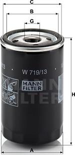 Mann-Filter W 719/13 - Yağ filtresi parcadolu.com