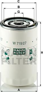 Mann-Filter W 719/27 - Yağ filtresi parcadolu.com