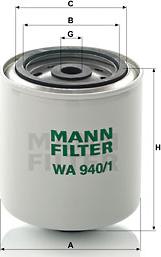 Mann-Filter WA 940/1 - Soğutma maddesi filtresi parcadolu.com