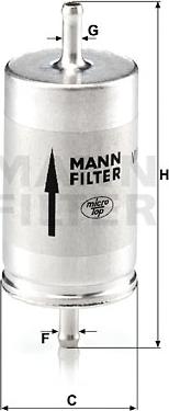 Mann-Filter WK 410 - Yakıt Filtresi parcadolu.com