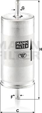 Mann-Filter WK 413 - Yakıt Filtresi parcadolu.com