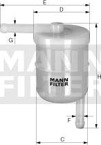 Mann-Filter WK 42/11 - Yakıt Filtresi parcadolu.com