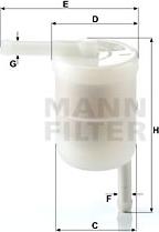 Mann-Filter WK 42/12 - Yakıt Filtresi parcadolu.com