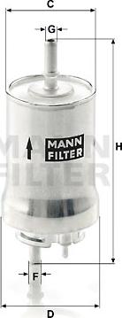 Mann-Filter WK 59 x - Yakıt Filtresi parcadolu.com
