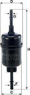 Mann-Filter WK 511/2 - Yakıt Filtresi parcadolu.com