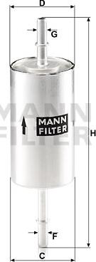 Mann-Filter WK 512/1 - Yakıt Filtresi parcadolu.com