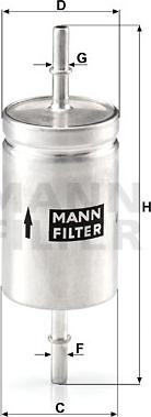 Mann-Filter WK 512 - Yakıt Filtresi parcadolu.com