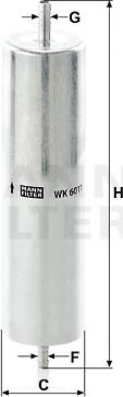 Mann-Filter WK 6011 - Yakıt Filtresi parcadolu.com
