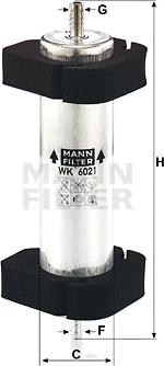 Mann-Filter WK 6021 - Yakıt Filtresi parcadolu.com