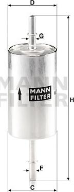 Mann-Filter WK 614/46 - Yakıt Filtresi parcadolu.com
