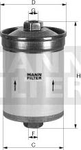 Mann-Filter WK 618 - Yakıt Filtresi parcadolu.com
