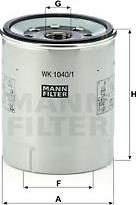 Mann-Filter WK 1040/1 x - Yakıt Filtresi parcadolu.com