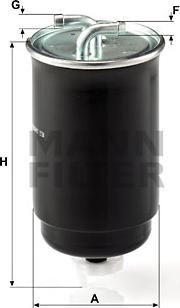 Mann-Filter WK 842/3 - MAZOT FILTRESI VW GOLF 84-87  POLO 82-90 parcadolu.com