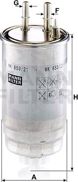 Mann-Filter WK 853/21 - Yakıt Filtresi parcadolu.com