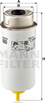 Mann-Filter WK 8154 - YAKIT FILTRESI TRANSIT V184 2.0TDCI 125PS 02>06 2.4TDCI 115PS - 137PS 04>06 parcadolu.com