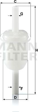 Mann-Filter WK 31/4 - Yakıt Filtresi parcadolu.com