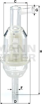Mann-Filter WK 31/11 - Yakıt Filtresi parcadolu.com