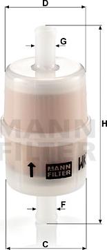 Mann-Filter WK32/7 - Yakıt Filtresi parcadolu.com