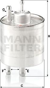 Mann-Filter WK 711/1 - Yakıt Filtresi parcadolu.com