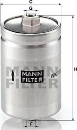 Mann-Filter WK 725 - Yakıt Filtresi parcadolu.com