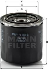 Mann-Filter WP 1026 - Yağ filtresi parcadolu.com