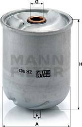 Mann-Filter ZR 902 x - Yağ filtresi parcadolu.com