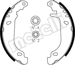 Metelli 53-0345 - Fren Pabuç Takımı parcadolu.com