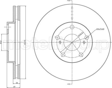 Metelli 23-0979C - Fren Diski parcadolu.com