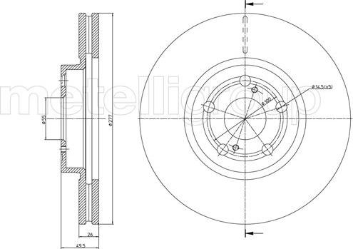 Metelli 23-0970C - Fren Diski parcadolu.com