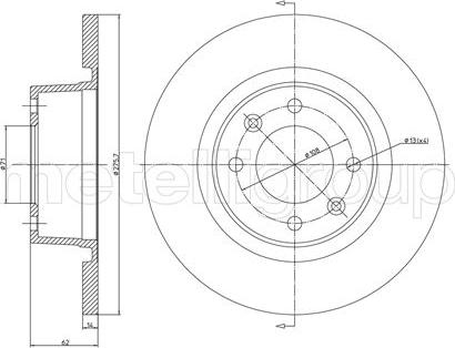 Metelli 23-0558C - Fren Diski parcadolu.com