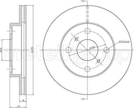 Metelli 23-0552C - Fren Diski parcadolu.com