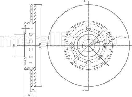 Metelli 23-0526 - Fren Diski parcadolu.com