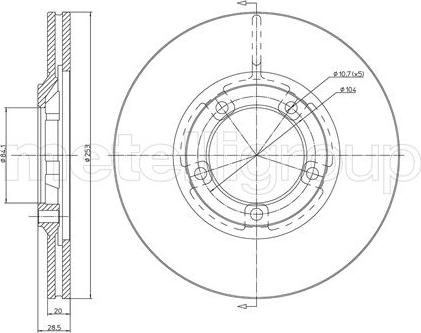 Metelli 23-0654 - Fren Diski parcadolu.com