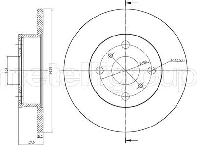 Metelli 23-0662 - Fren Diski parcadolu.com