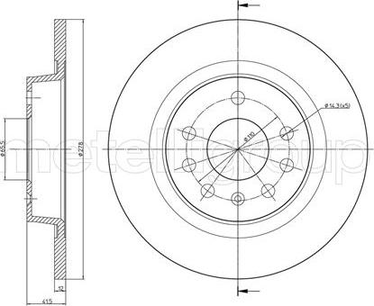 Metelli 23-0609C - Fren Diski parcadolu.com