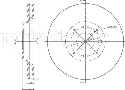 Metelli 23-0604C - Fren Diski parcadolu.com