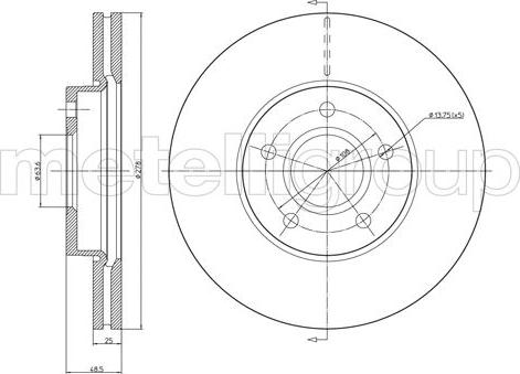 Metelli 23-0685C - Fren Diski parcadolu.com