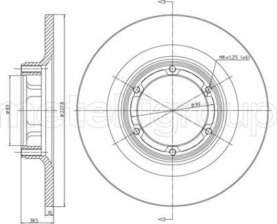 Metelli 23-0026 - Fren Diski parcadolu.com