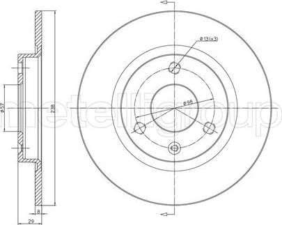 Metelli 23-0153 - Fren Diski parcadolu.com