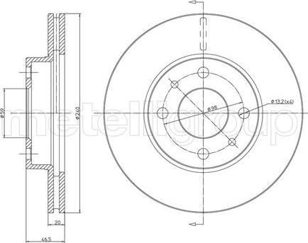 Metelli 23-0157 - Fren Diski parcadolu.com