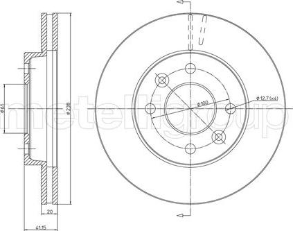 Metelli 23-0110 - Fren Diski parcadolu.com