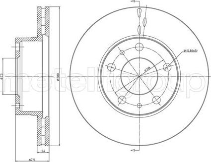 Metelli 23-0340 - Fren Diski parcadolu.com