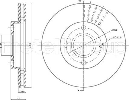 Metelli 23-0316 - Fren Diski parcadolu.com