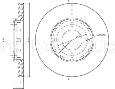 Metelli 23-0372 - Fren Diski parcadolu.com