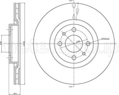 Metelli 23-0298C - Fren Diski parcadolu.com